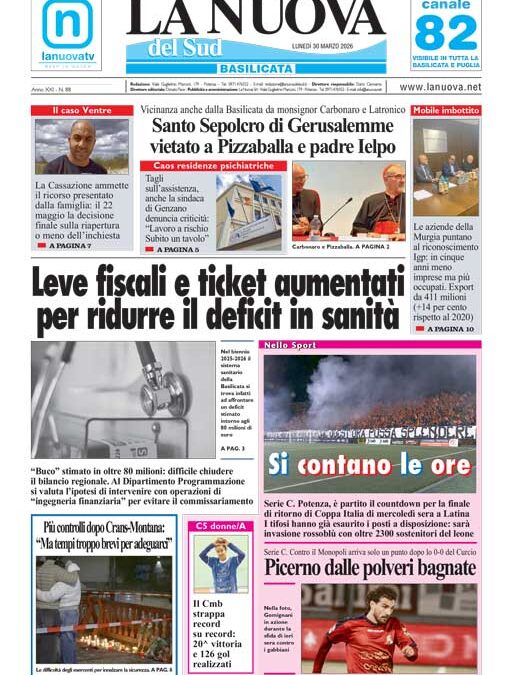 Lunedì 30 marzo 2026