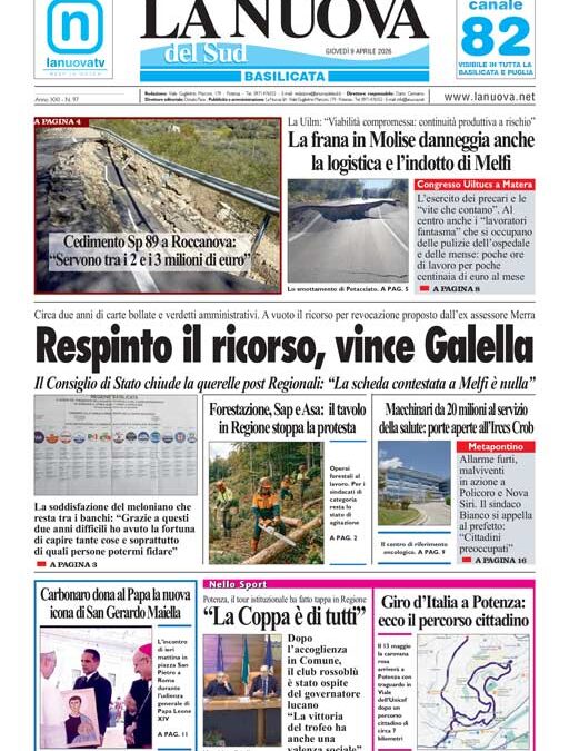 Giovedì 9 aprile 2026