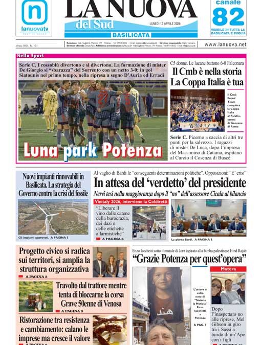 Lunedì 13 aprile 2026