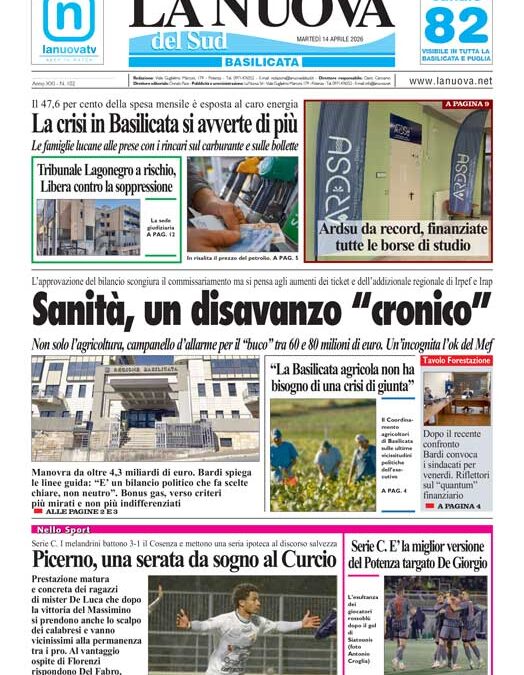 Martedì 14 aprile