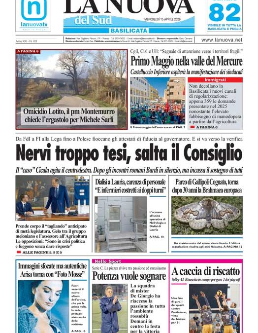 Mercoledì 15 aprile 2026