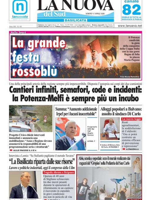Venerdì 17 aprile 2026