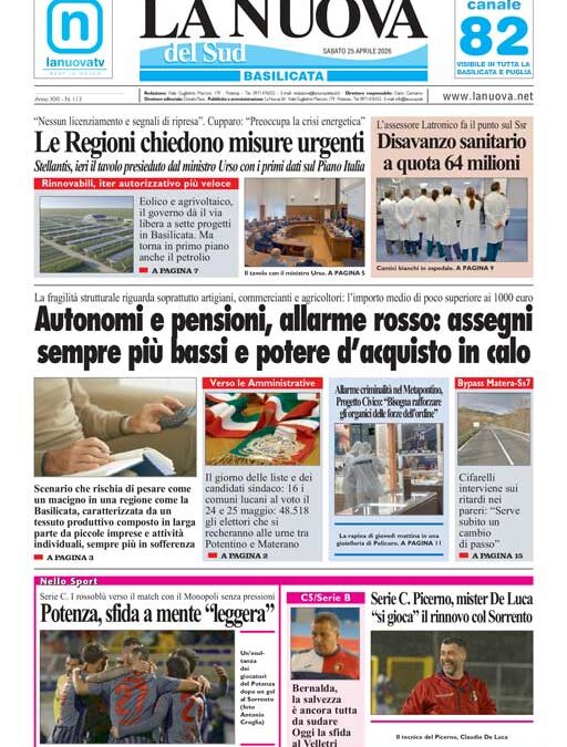 Sabato 25 aprile 2026