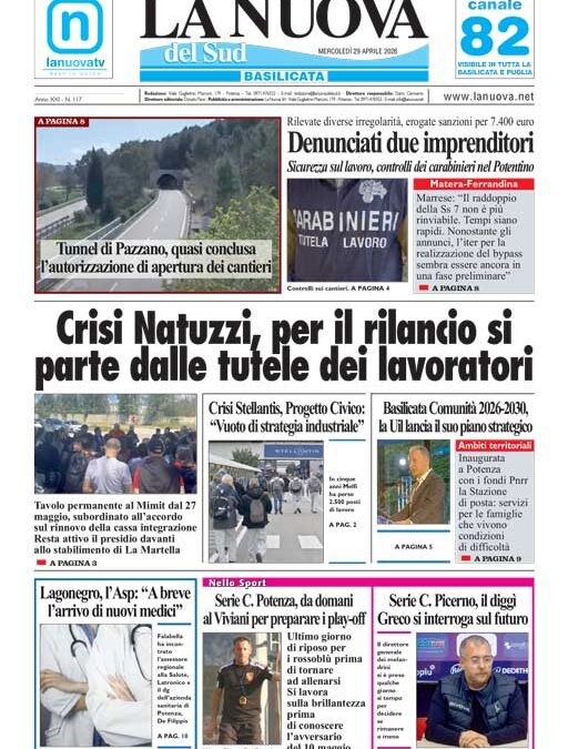 Mercoledì 29 aprile 2026