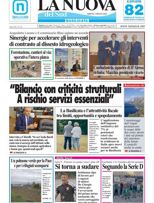 Martedì 5 maggio 2026