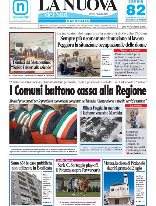 Giovedì 7 maggio 2026