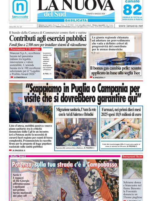Venerdì 8 maggio 2026