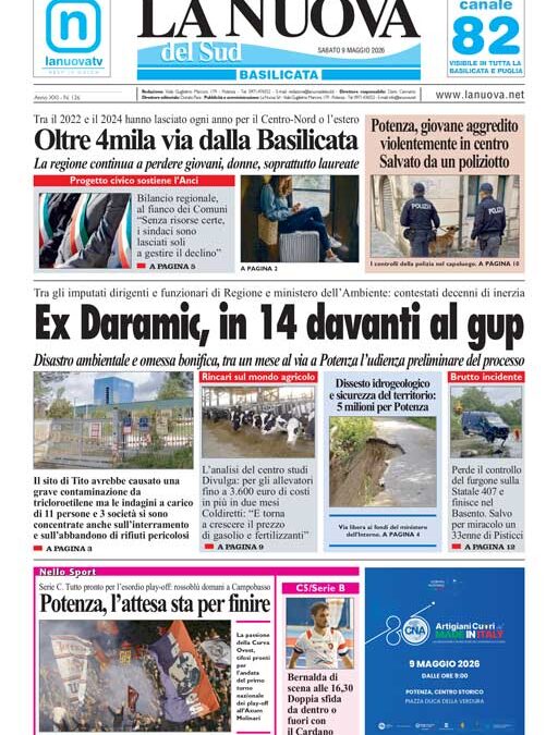 Sabato 9 maggio 2026