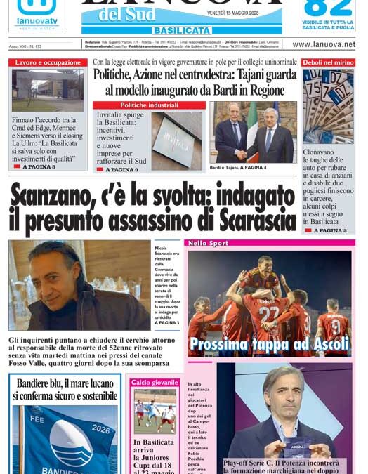 Venerdì 15 maggio 2026