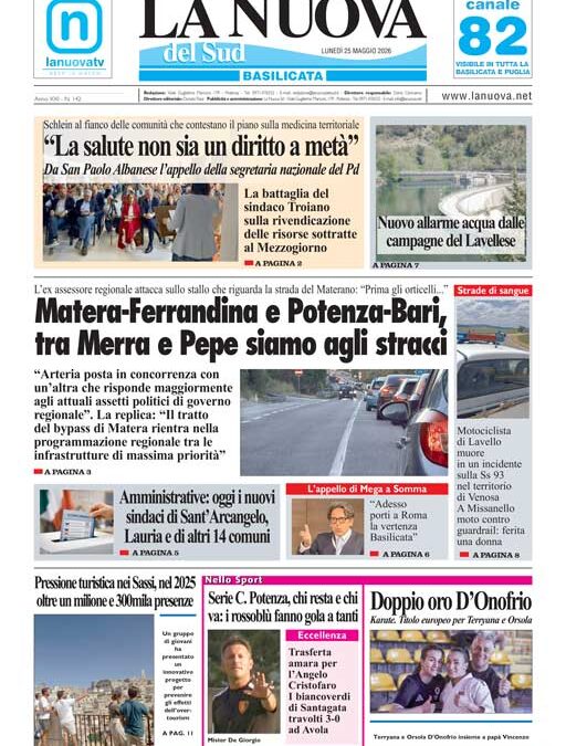 Lunedì 25 maggio 2026