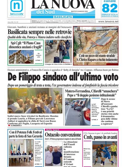 Martedì 26 maggio 2026