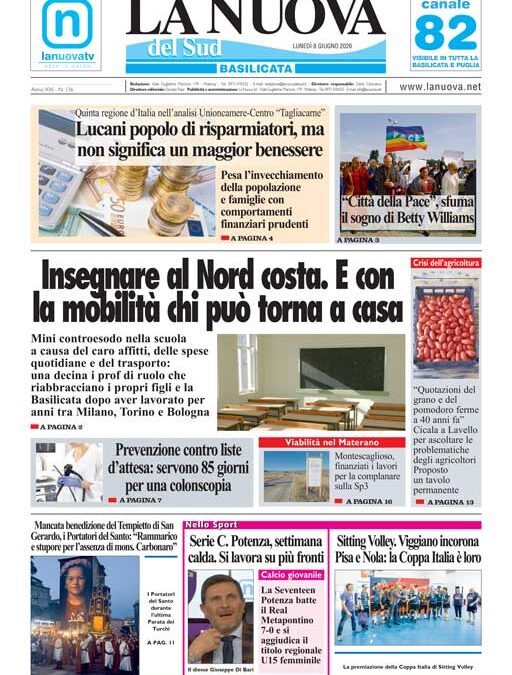 Lunedì 8 giugno 2026