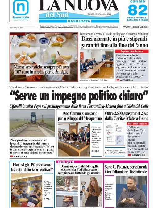 Mercoledì 17 giugno 2026