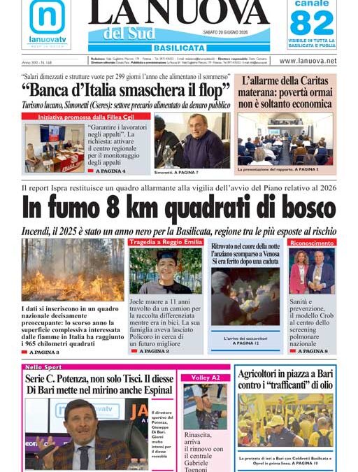 Sabato 20 giugno 2026