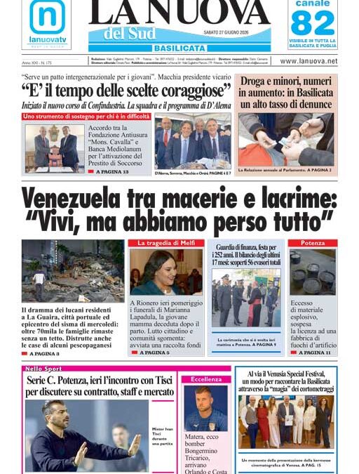 Sabato 27 giugno 2026