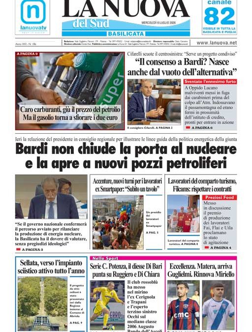 Mercoledì 8 luglio 2026