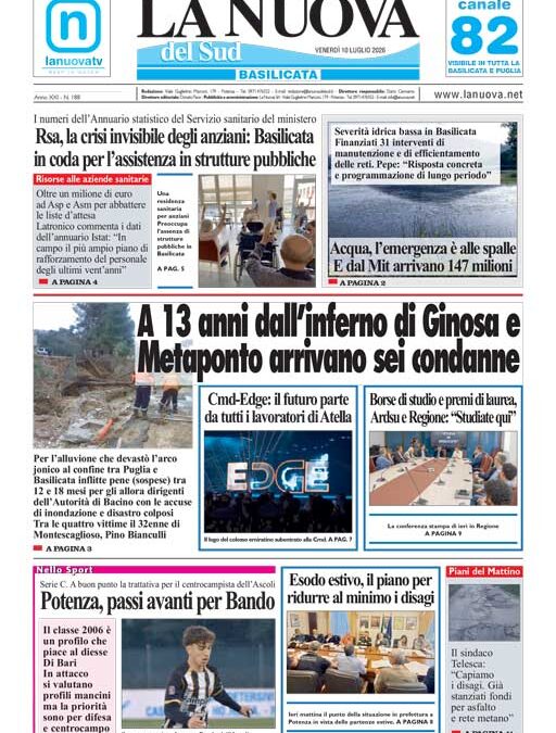 Venerdì 10 luglio 2026